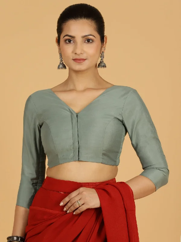 Alia x Rozaana |  Saree Blouse in Mint Green