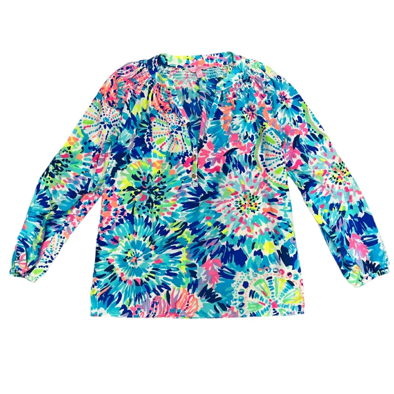 Top Long Sleeve Designer By Lilly Pulitzer In Multi-colored, Size: S