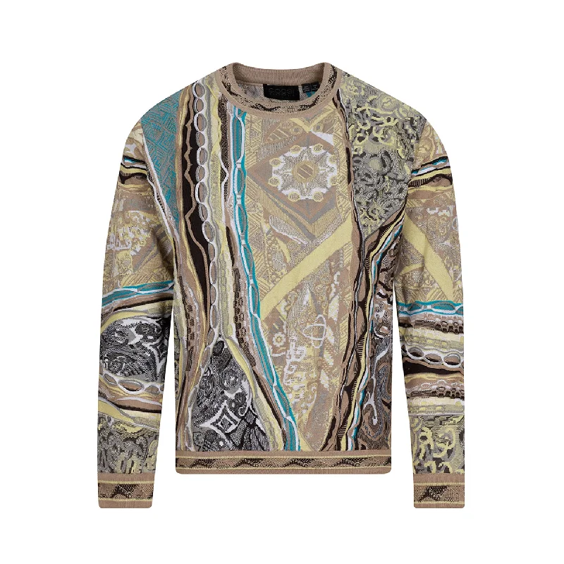 Women's Metallic Pleated Pullovers-New - COOGI Whirlwind Crew Redux