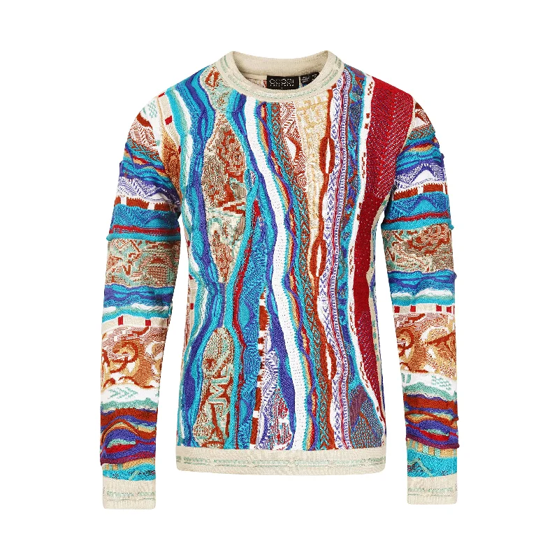 Women's Satin Pleated Pullovers-COOGI Nerang Crewneck