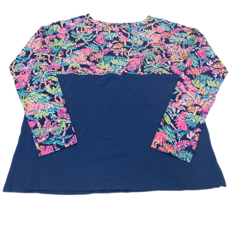 Top Long Sleeve Designer By Lilly Pulitzer In Multi-colored, Size: Xs