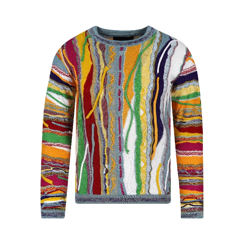 Women's Sequin Floral Pullovers-Coogi Starburst Crewneck