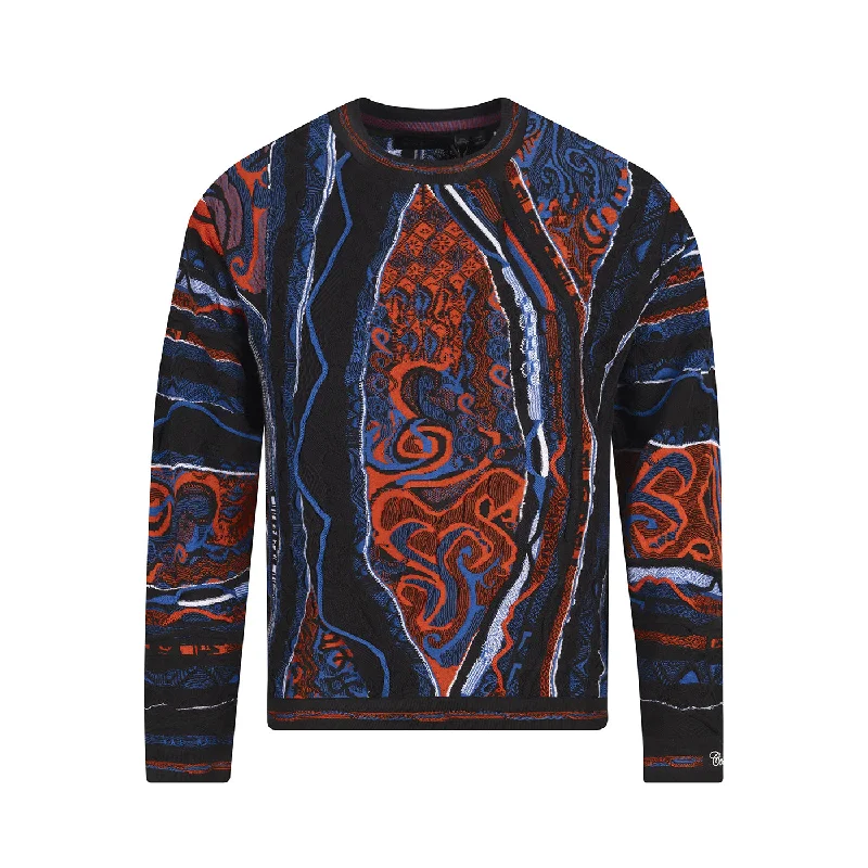 Women's Moisture-Wicking Pullovers-New - COOGI Classic Crew in Orange and Black