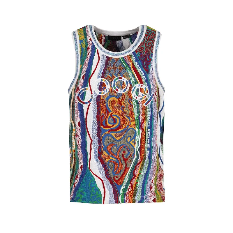 Women's Patterned Pullovers-New -COOGI Classic Sweater Knit Basketball Jersey