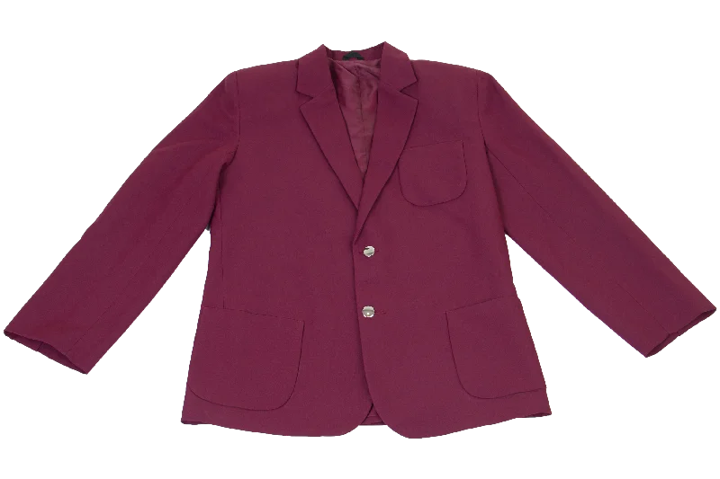 Women's Evening Blazers-Gents Plain Blazer - Maroon