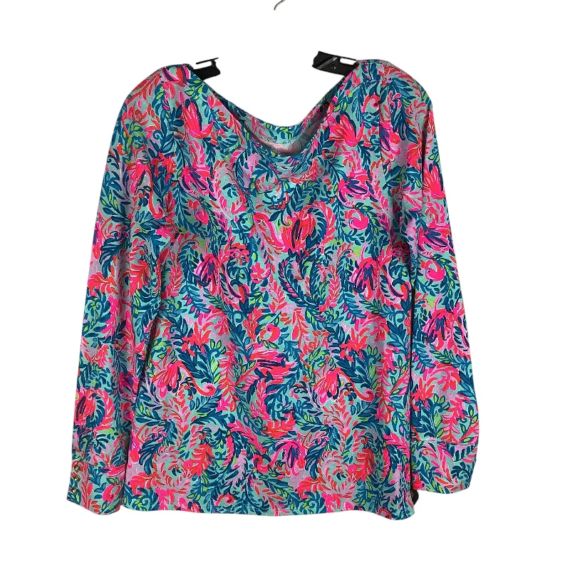 Top Long Sleeve Designer By Lilly Pulitzer In Multi-colored, Size: L