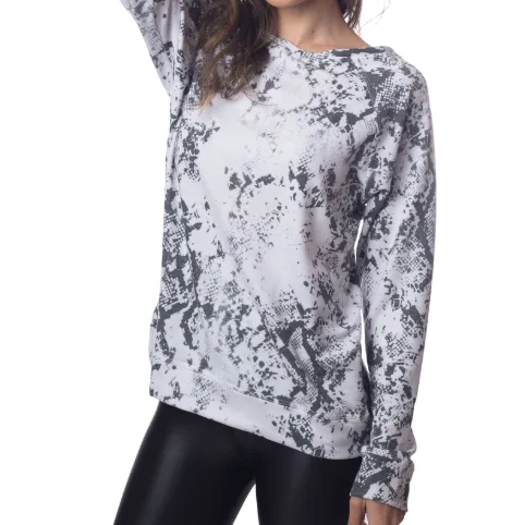 Women's Workout Pullovers-Python Sweatshirt