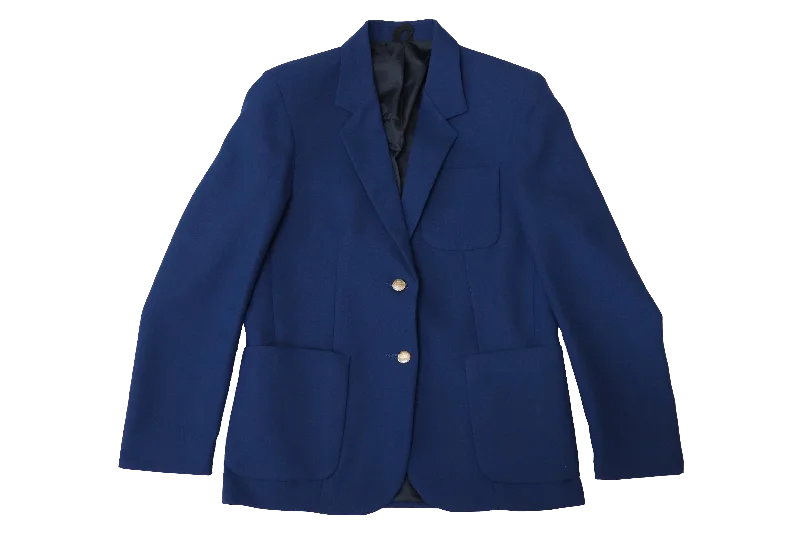 Women's Glitter Blazers-Ladies Plain Blazer - Royal