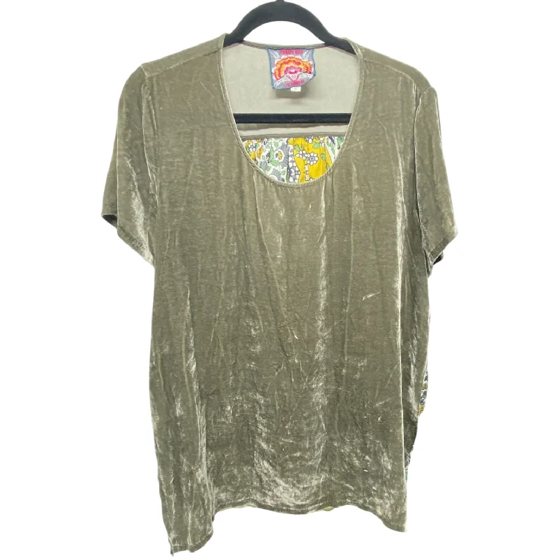 Top Short Sleeve Designer By Johnny Was In Green, Size: S