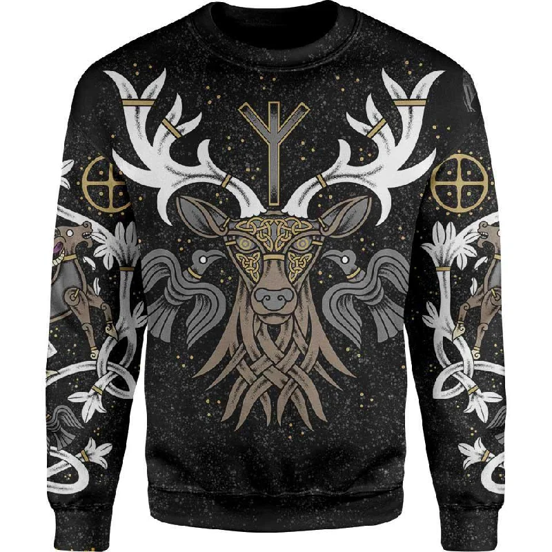 Women's Polka Dot Pullovers-Stag of Valhalla Sweater