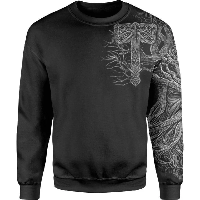 Women's Waterproof Pullovers-Dark Throne Sweater