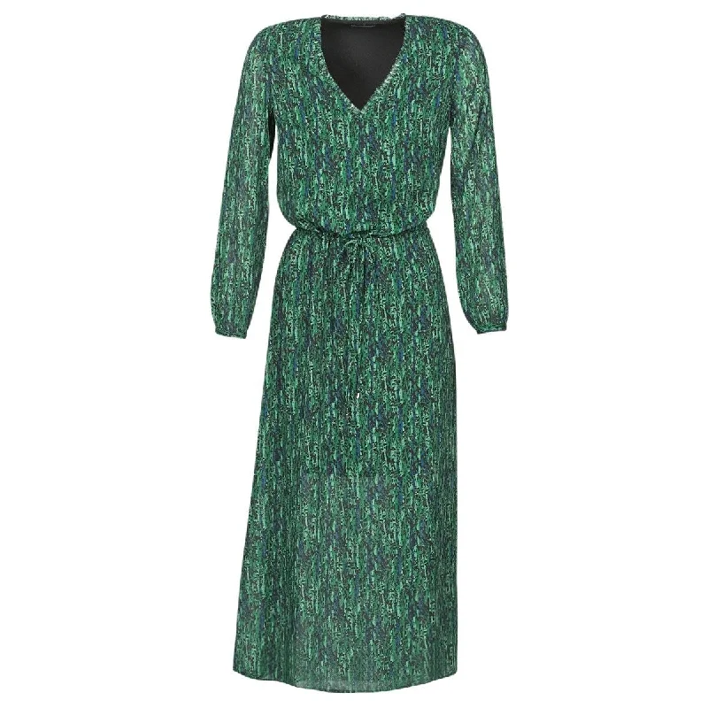 Women's Casual Picnic Dresses-IKKS Women's Robe Night Green Size 36