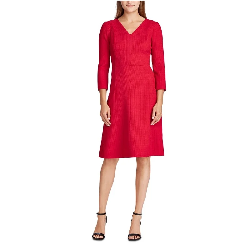 Women's Casual Tiered Dresses-Ralph Lauren Women's Shift Wear To Work Dress Red Size 8 P