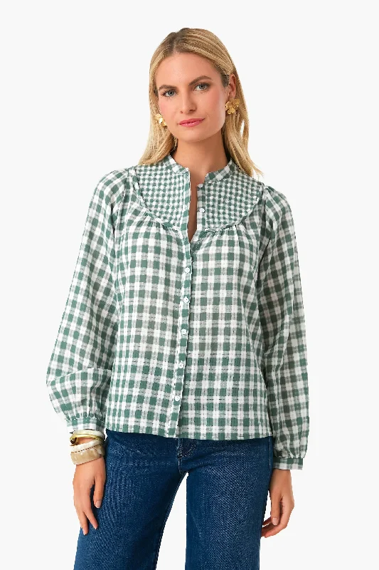 Green Check Marissa Shirt