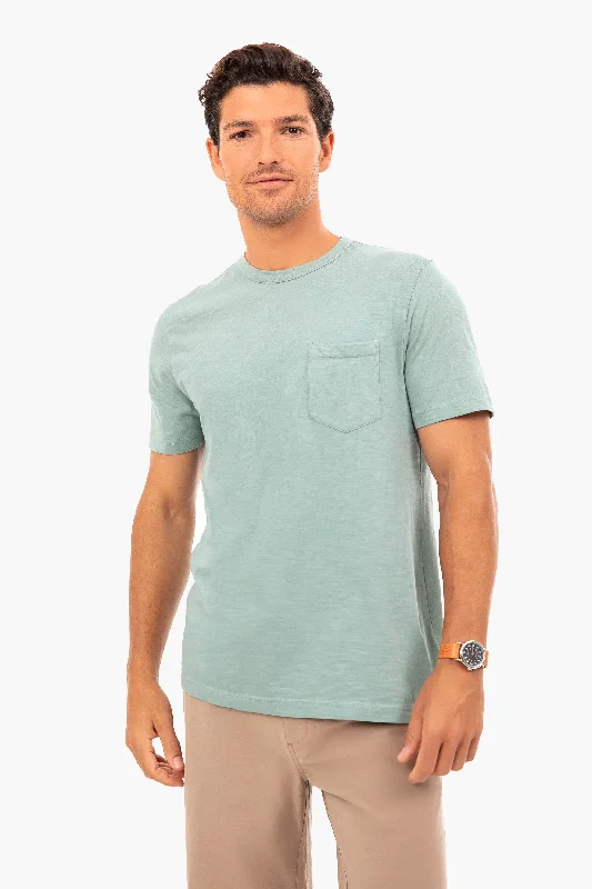 Jade Sunwashed Pocket Tee