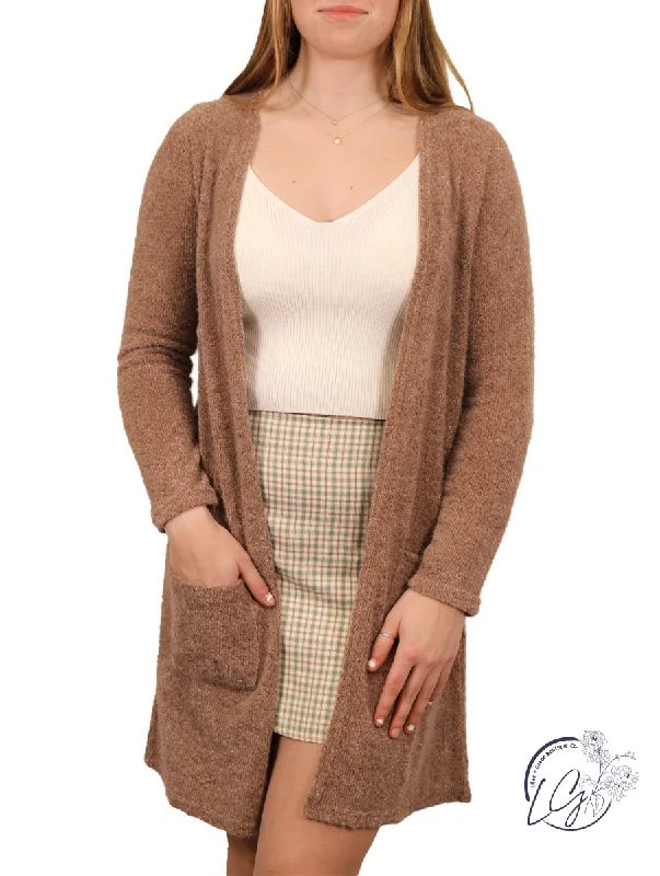 Women's Layered Cardigans-Cozy Nights Knit Cardigan