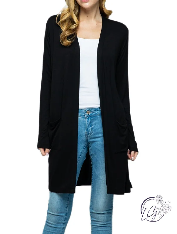 Women's Poncho Cardigans-Seasons Change Long Cardigan