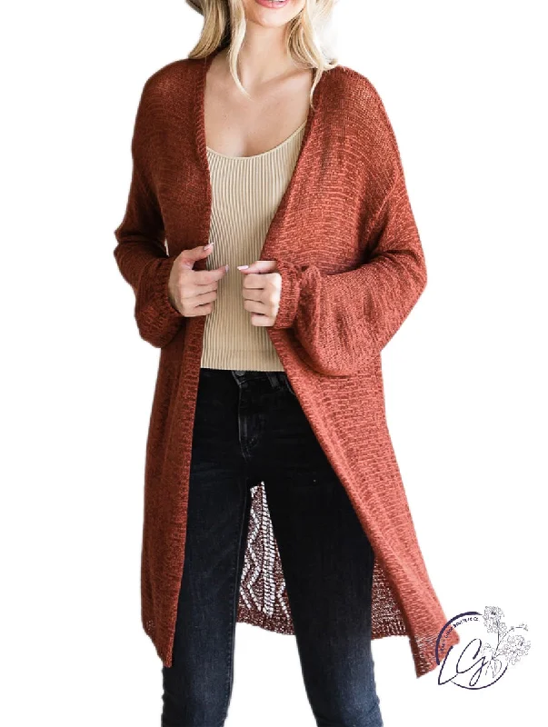 Women's Chunky Cardigans-Influenced By Me Lightweight Cardigan