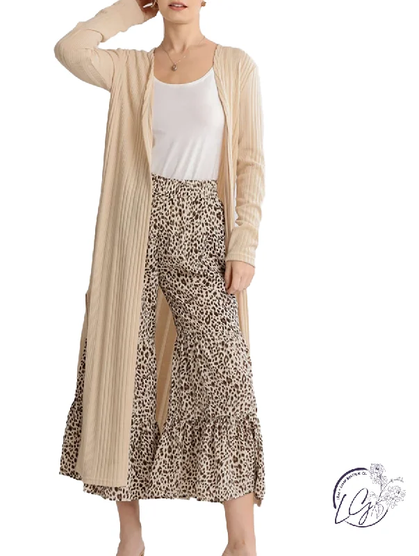 Women's Button Cardigans-Sunday Stroll Long Cardigan