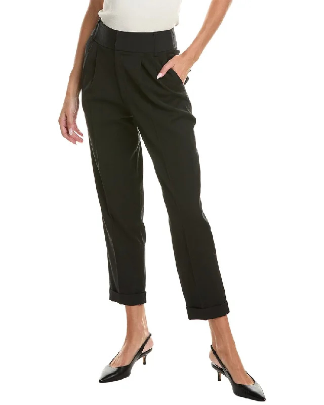 Women's Pleated Pants-Arias Wool-Blend Pant