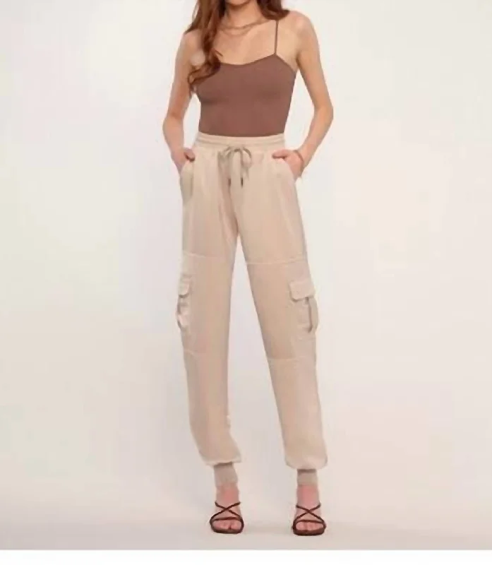 Women's Sleep Pants-Benton Pant In Bisque