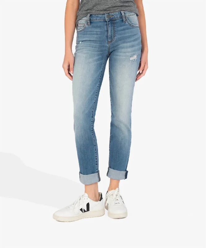 Women's Light Wash Pants-Catherine Boyfriend Jeans In Voice Wash