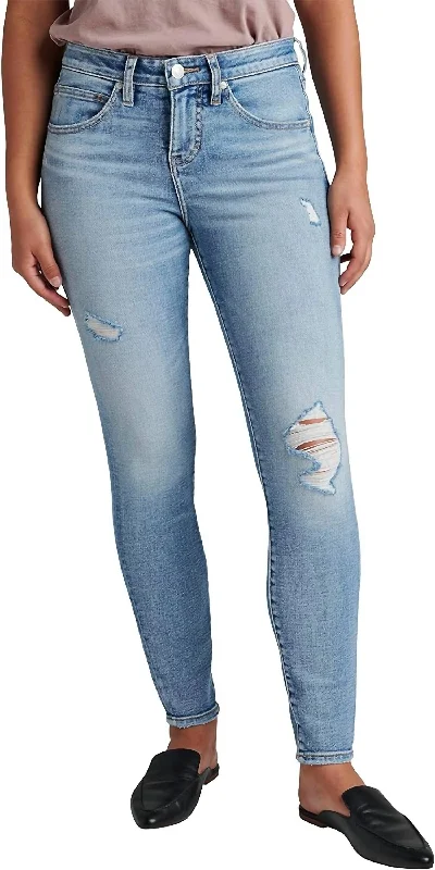 Women's Fashion Pants-Cecilia Dallas Distressed Skinny Jeans In Blue