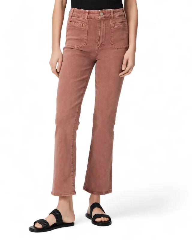 Women's Holiday Pants-Claudine Jean In Vintage Dark Wood