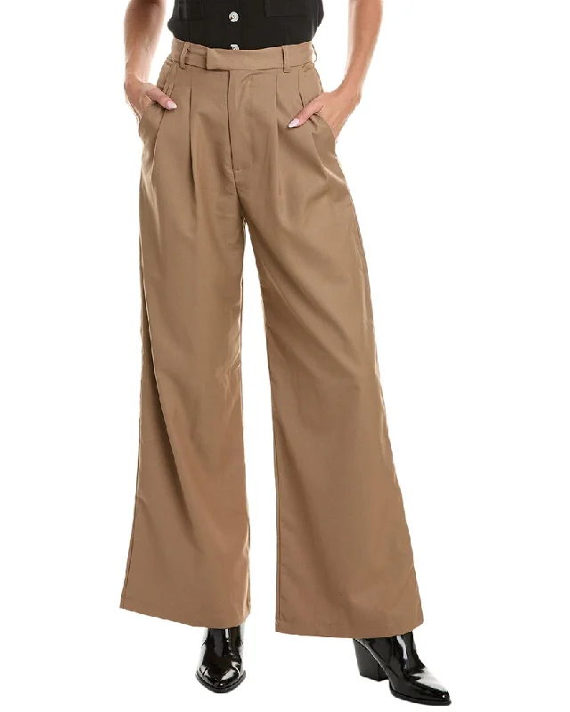 Women's Windowpane Pants-Femme Society Pant