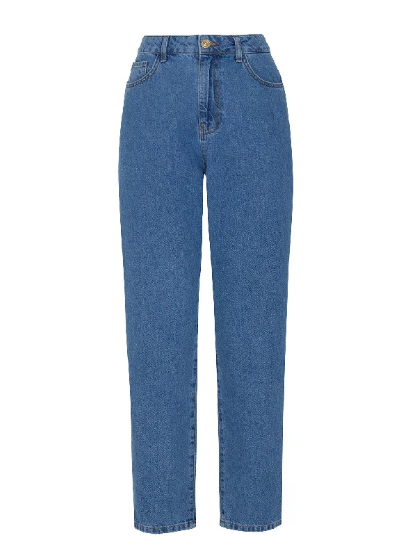 Women's Bootcut Pants-High-Waisted Mom Jeans