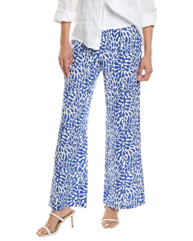 Women's Cropped Pants-HIHO Marigot Roll Down Linen Pant