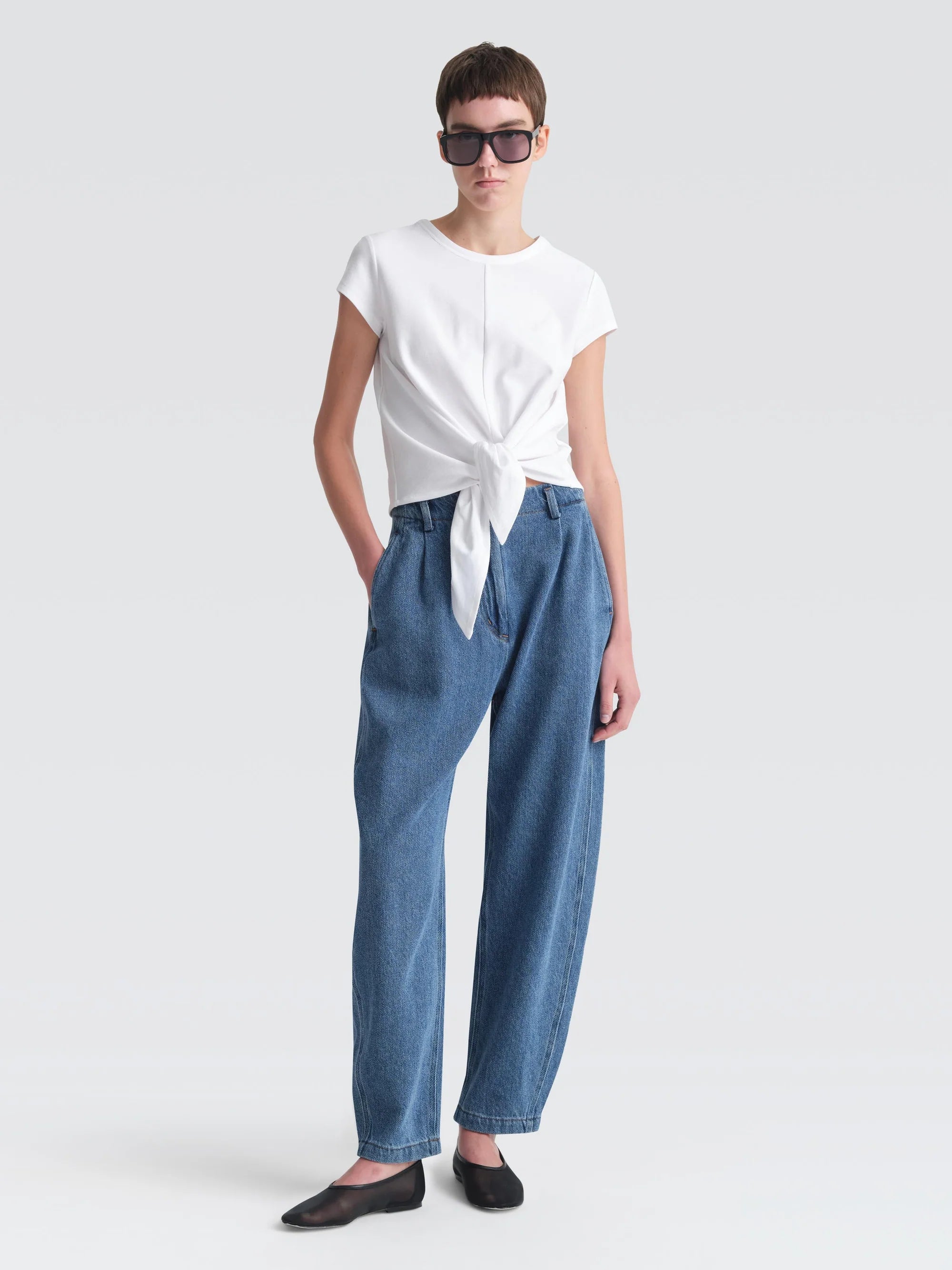 Women's Cotton Pants-Denim "Percy" Pants