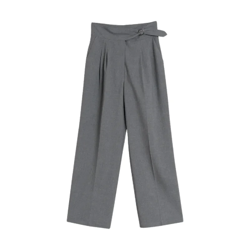 Women's Elastic Waist Pants-Pantalon