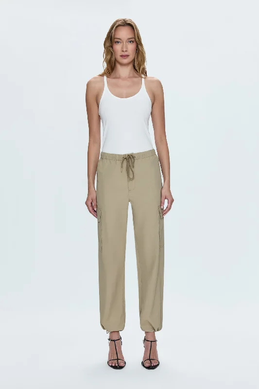 Women's Subtle Color Pants-Jade Trouser - Hazel