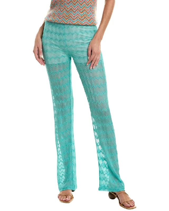 Women's Textured Pants-M Missoni Zig Zag Pant