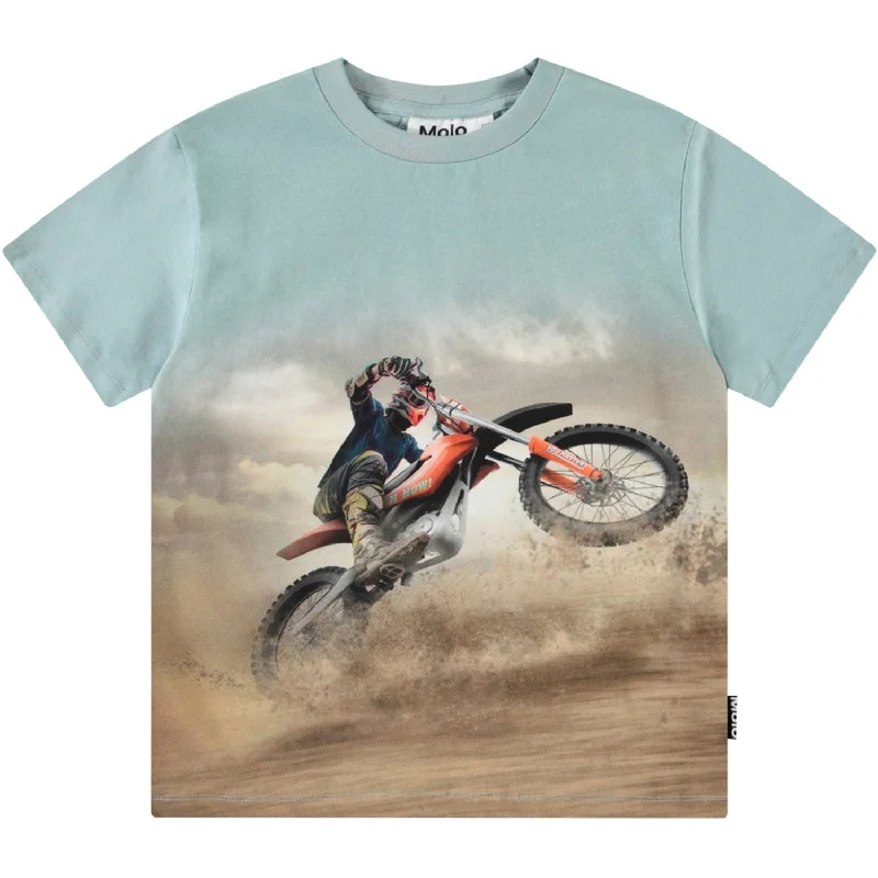 Women's Petite T-Shirts-Molo Dust Wheelie Roxo T-Shirt