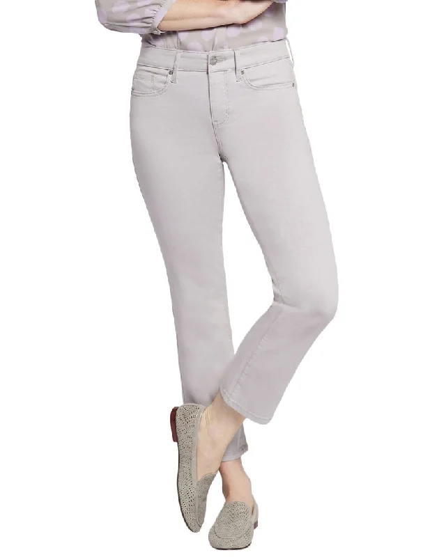 Women's Modern Pants-NYDJ Marilyn Pearl Grey Ankle Crop Jean