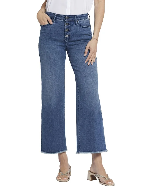 Women's Flight Pants-NYDJ Teresa Mission Blue Ankle Crop Jean