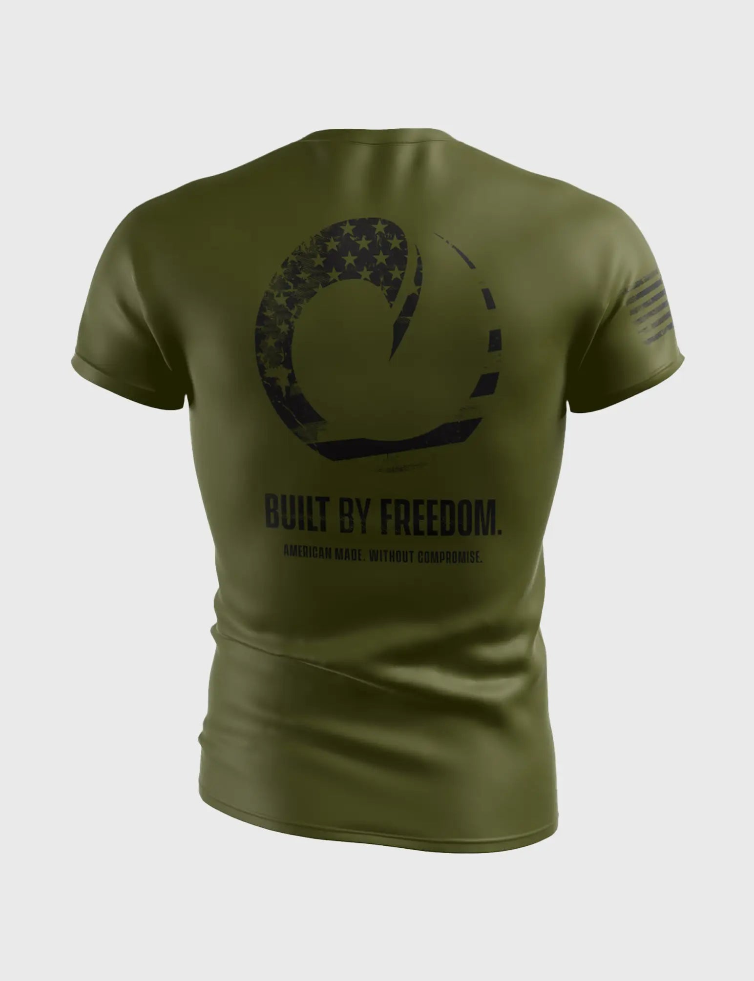 Women's Cargo Pants-ORIGIN™ FLAG-FILLED WAVE - COMFORT FIT SS RASHGUARD