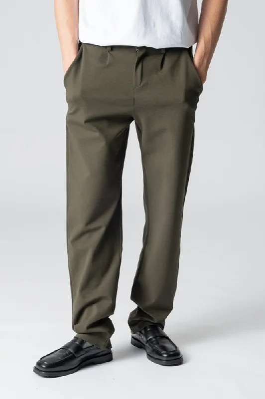 Women's Moisture-Wicking Pants-Performance Pants Wide - Army Green