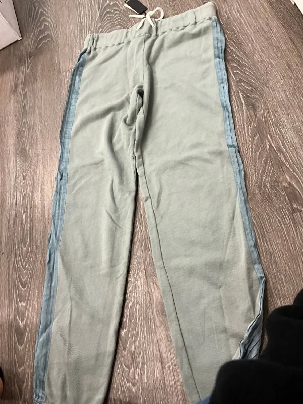 Women's Chino Pants-Side Band Sweatpant In Mint Green