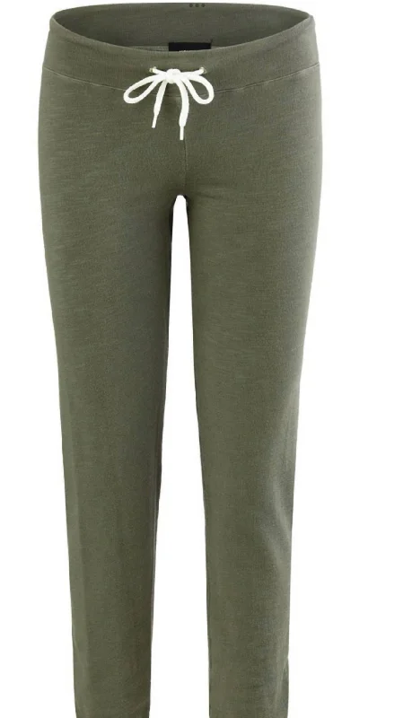 Women's Checkered Pants-Super Soft Vintage Sweatpants In Hunter Green