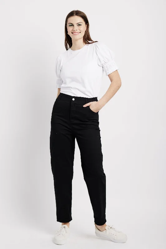 Women's Quick-Dry Pants-The Piecrust Jean in Black