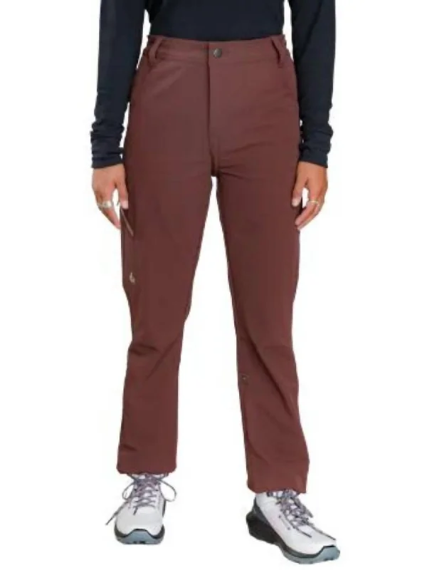 Women's Elastic Waist Pants-Women's Go There Pant In Mountain Mulberry